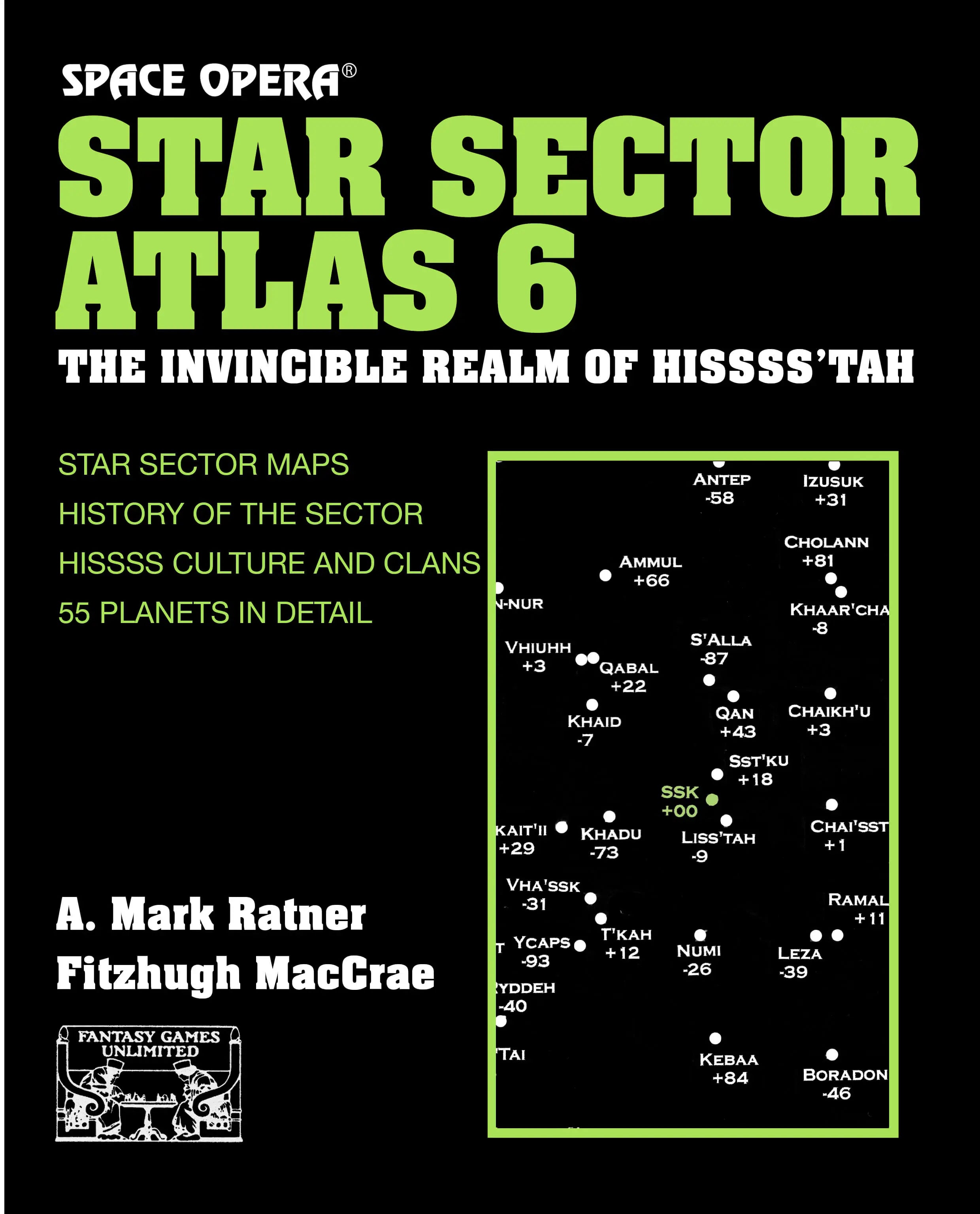 Space Opera Star Sector Atlas 6 Invincible Realm of Hissss'tah
