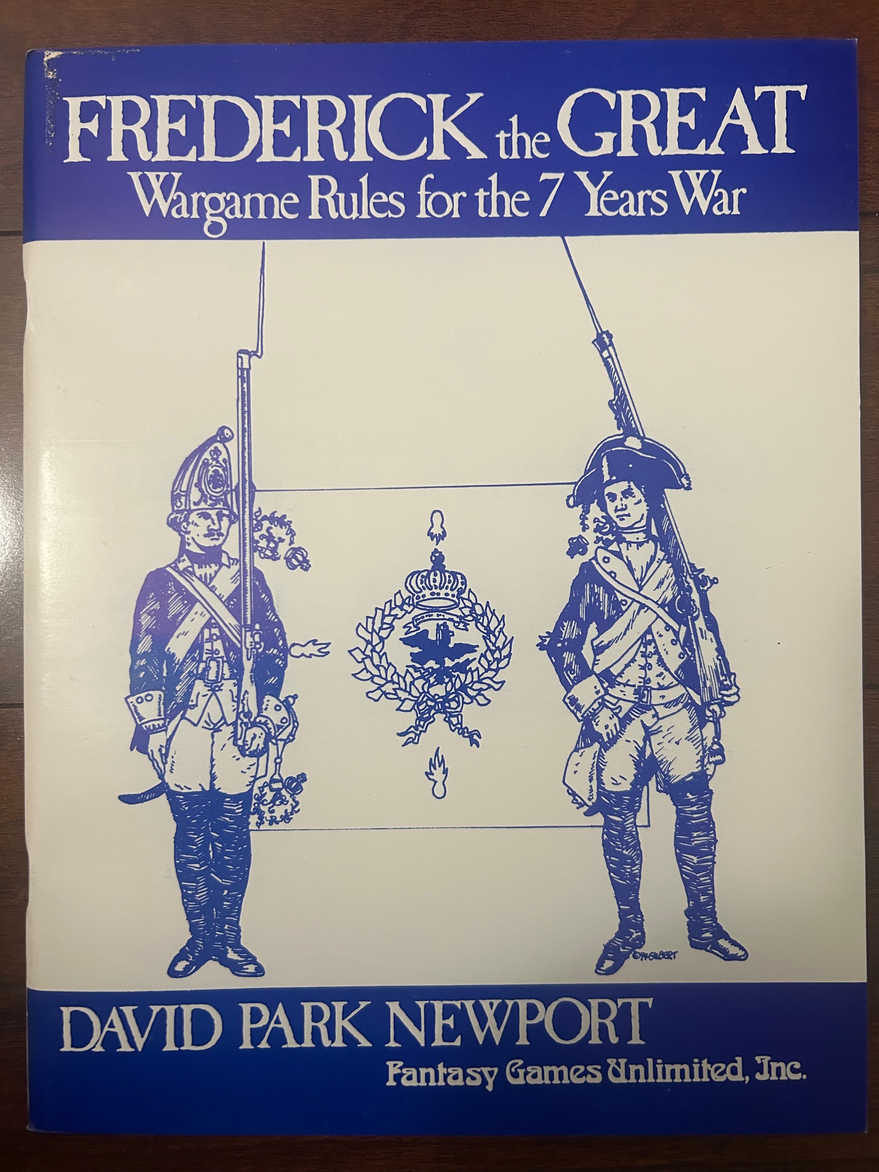 Frederick The Great Wargames Rules for the 7 Years War (New, Old Stock)