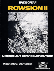 Space Opera Rowscion II A Merchant Service Adventure