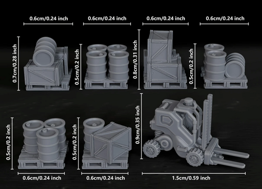 1/285 Forklift and Cargo