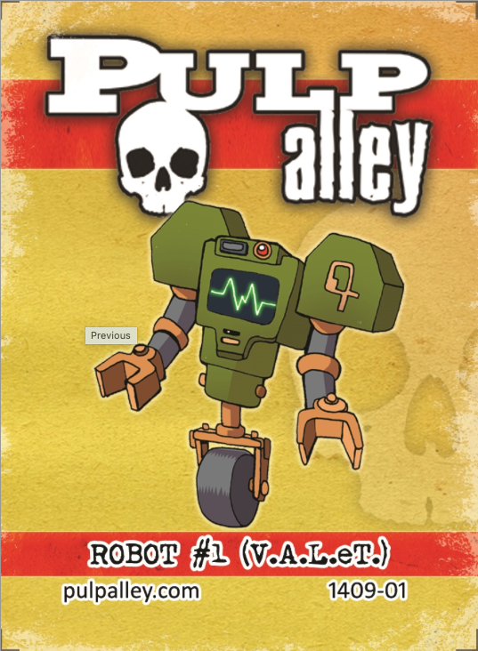 Pulp Alley The Robot #1 V.A.L.E.T.