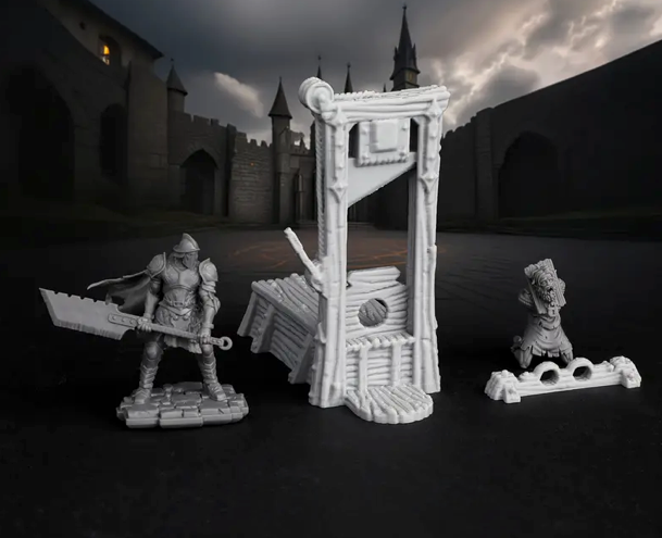 28mm Guillotine Scene