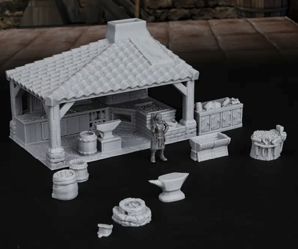 28mm Blacksmith Shop