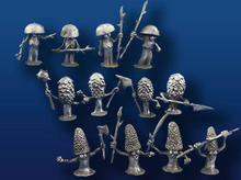 28mm Mushroom Men (12 Pieces, 12 Different Figures)