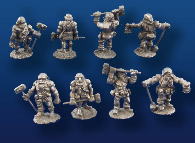 Dwarven Miners w/Sledge Hammers (4)