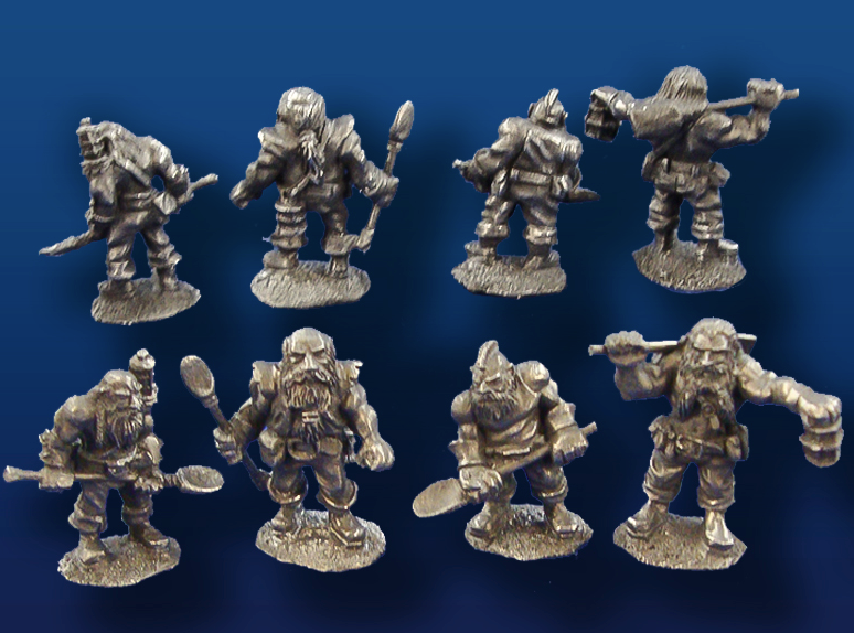 Dwarven Miners w/ Shovels & Lanterns