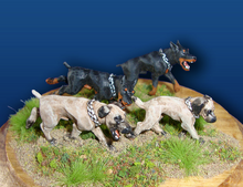 Guard Dogs w/ Chain Collars