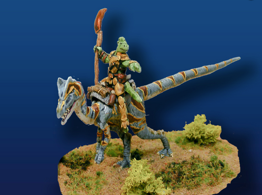 Dilophosaurus w/ Saurian Rider (Pewter)