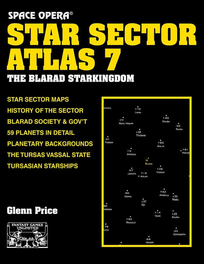 Space Opera Star Sector Atlas 7 The Blarad Starkingdom