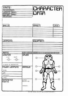 Laserburn Record Sheets