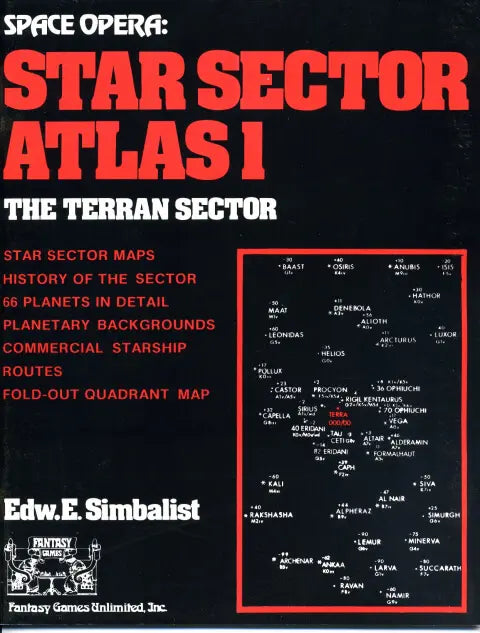 Space Opera Star Sector Atlas I The Terrran Sector