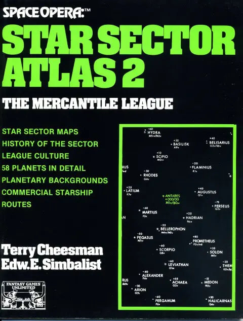 Space Opera Star Sector Atlas 2 The Mercantile League