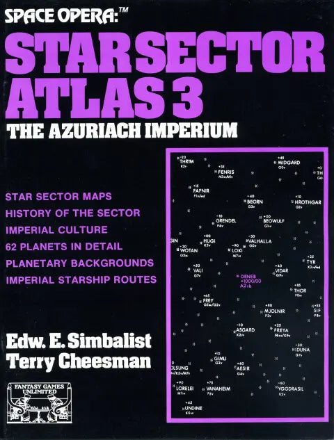 Space Opera Star Sector Atlas 3 The Azuriach Imperium